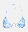 Melissa Odabash Ceramic Print Miami Bikini Top In Ceramic