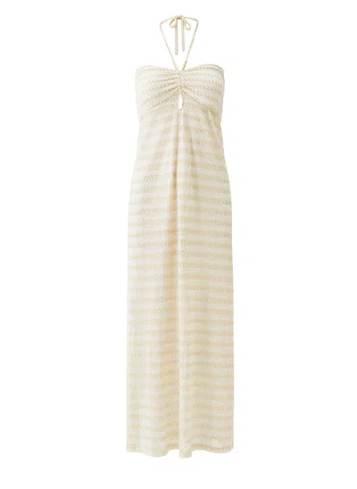 Melissa Odabash Mila Gold Dress In Neutral