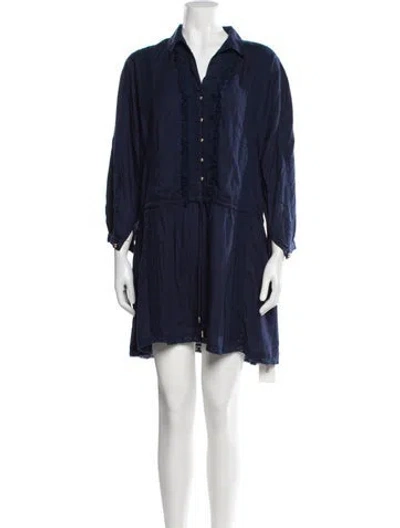 Pre-owned Melissa Odabash Mini Dress In Blue