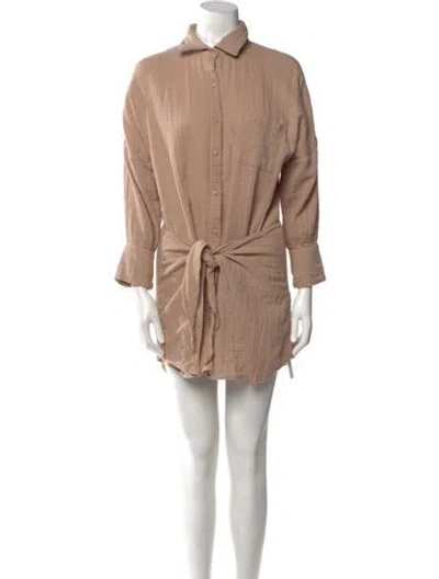 Pre-owned Melissa Odabash Mini Dress In Neutral