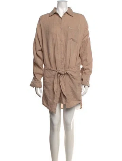 Pre-owned Melissa Odabash Mini Dress In Neutrals