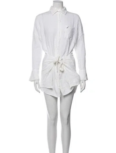 Pre-owned Melissa Odabash Mini Dress In Neutrals