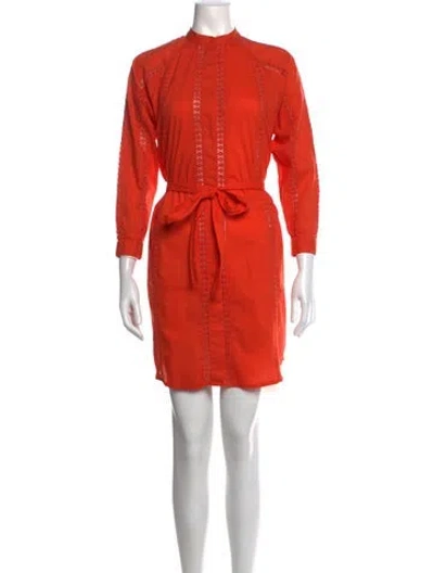 Pre-owned Melissa Odabash Mini Dress In Orange