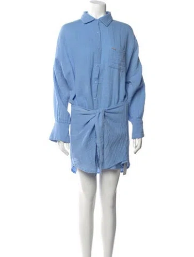 Pre-owned Melissa Odabash Mini Dress W/ Tags In Blue