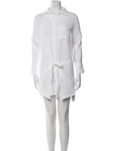 Pre-owned Melissa Odabash Mini Dress In White