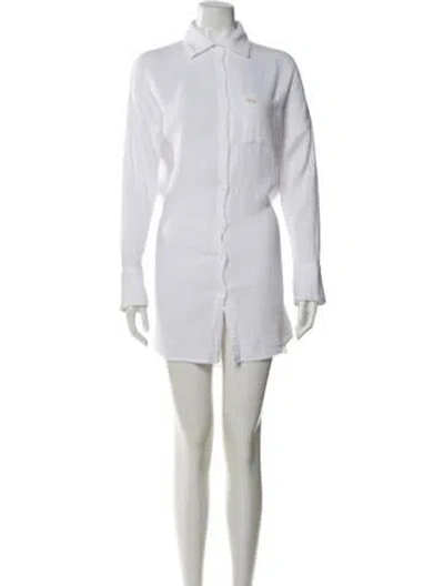 Pre-owned Melissa Odabash Mini Dress In White