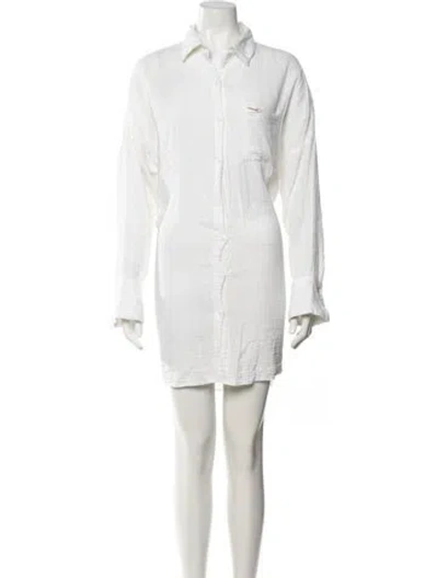 Pre-owned Melissa Odabash Mini Dress In White