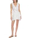 Melissa Odabash Molly Open-back Cotton Minidress In White