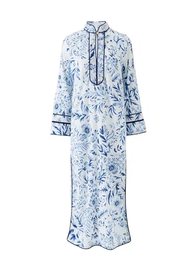 Melissa Odabash Monica Jardin Kaftan In Blue