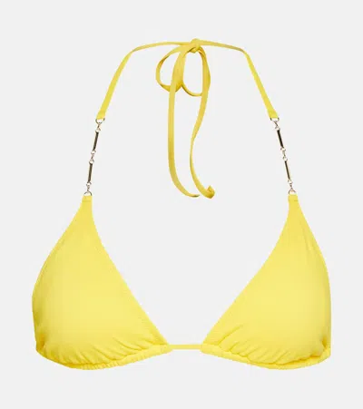 Melissa Odabash Mykonos Triangle Bikini Top In Yellow