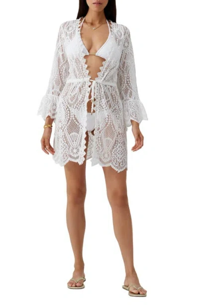 Melissa Odabash Naia Knit Cover-up In White