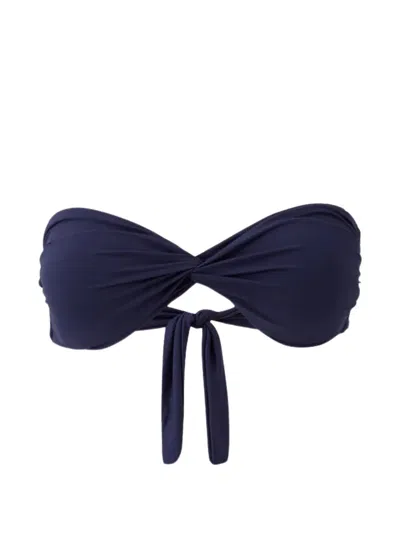 Melissa Odabash Nevis Twisted Bikini Top In Blue