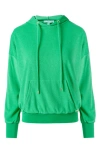MELISSA ODABASH NORA DROP SHOULDER FRENCH TERRY COVER-UP HOODIE