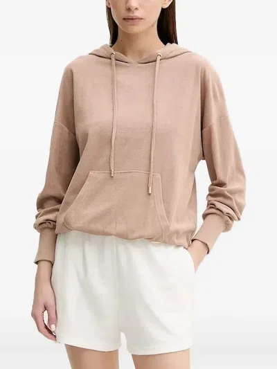 Melissa Odabash Nora Terry-cloth Hoodie In Neutral