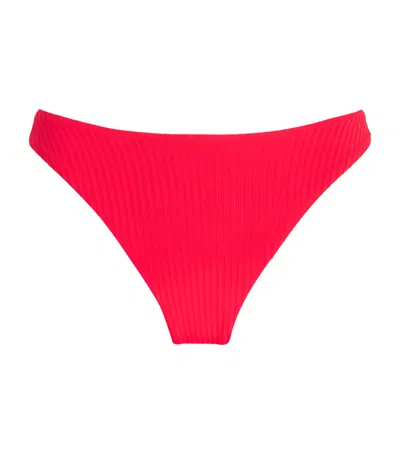 Melissa Odabash Noto Bikini Bottoms Spf 50+ In Red