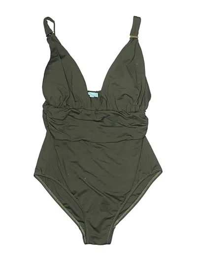 Pre-owned Melissa Odabash One Piece Swimsuit In Green