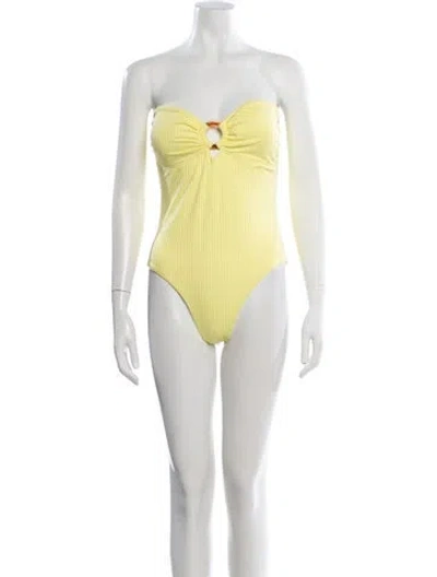 Pre-owned Melissa Odabash One-piece W/ Tags In Yellow