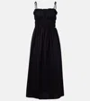 Melissa Odabash Ophelia Smocked Cotton Midi Dress