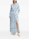 Melissa Odabash Paige Floral-print Maxi Dress In White