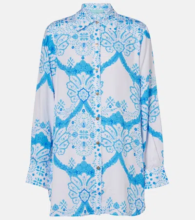 Melissa Odabash Paige Printed Shirt In Multi
