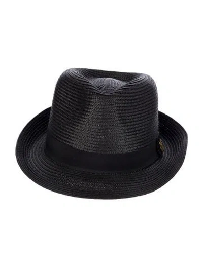 Pre-owned Melissa Odabash Panama Hat In Black