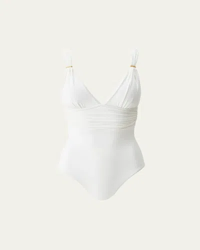 Melissa Odabash Panarea Edition One-piece Swimsuit In Ivory