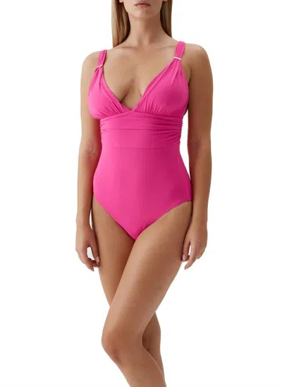 Melissa Odabash Panarea One Piece In Fuschia In Pink