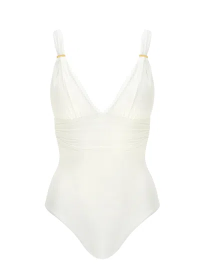Melissa Odabash Panarea One Piece Ivory In White