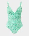 Melissa Odabash Panarea Shirred One-piece Swimsuit In Medina