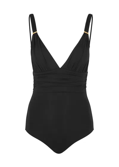 Melissa Odabash Panarea Plunge Swimsuit In Black