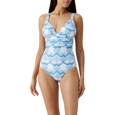MELISSA ODABASH MELISSA ODABASH PANAREA PRINT ONE-PIECE SWIMSUIT