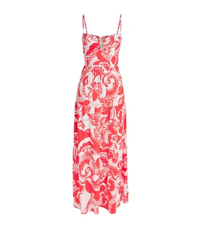 Melissa Odabash Paola Maxi Dress In Red