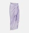 Melissa Odabash Papero Rayon Beach-cover Up In Purple