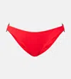 Melissa Odabash Paris Embellished Bikini Bottoms In Red