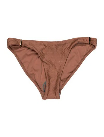 Pre-owned Melissa Odabash Patterned Bottoms In Brown