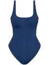 Melissa Odabash Square Collar Swimsuit In Blue