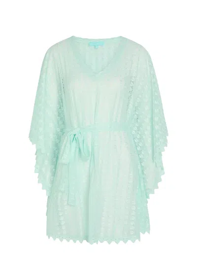 Melissa Odabash Petra Belted Cover-up Mini Dress In Green