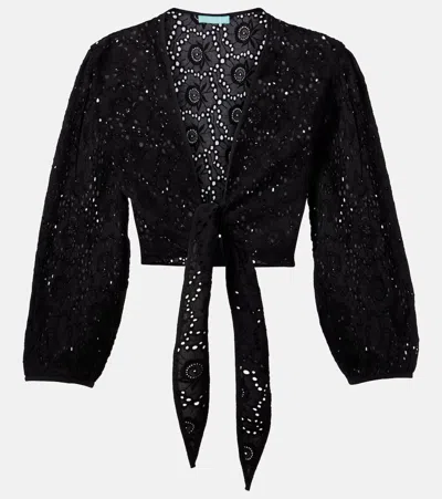 Melissa Odabash Pia Cotton Lace Top