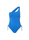 Melissa Odabash Polynesia One Shoulder One Piece Cobalt In Blue
