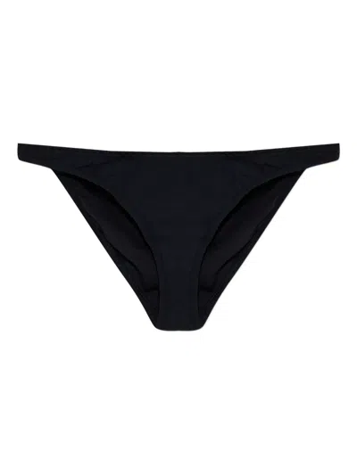 Melissa Odabash Pompano Scalloped Bikini Bottom In Black