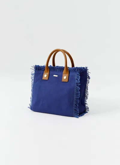 Melissa Odabash Porto Cervo Navy Tote
