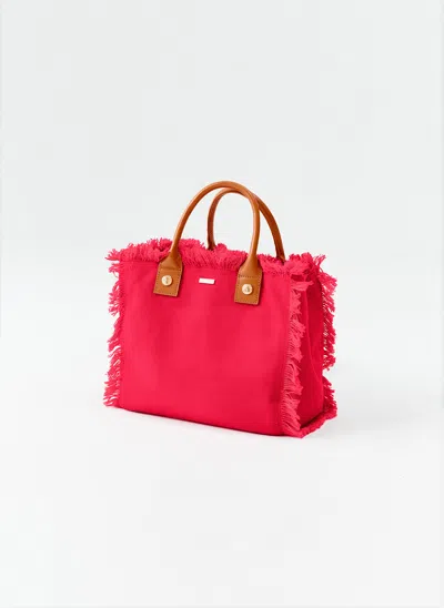 Melissa Odabash Porto Cervo Red Tote