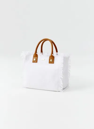 Melissa Odabash Porto Cervo White Tote