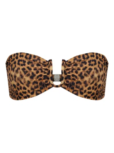 Melissa Odabash Prague Animal-print Bikini Top In Animal Print