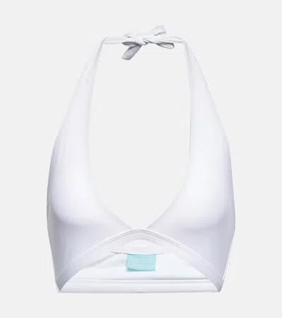 Melissa Odabash Prague Halterneck Bikini Top In White