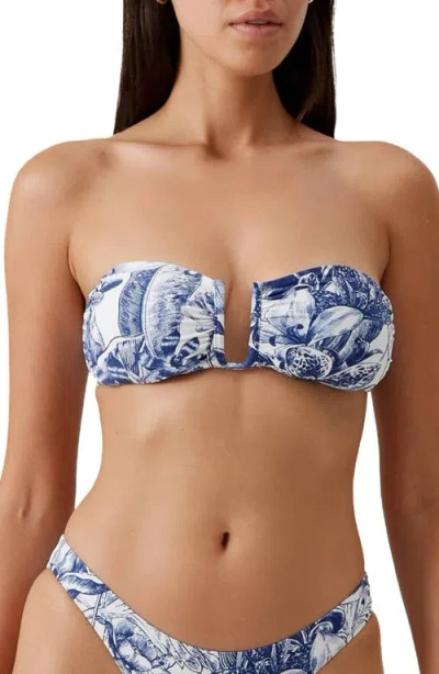 Melissa Odabash Prague Strapless Bikin Top In Multi