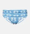 Melissa Odabash Printed Bel Air Bikini Bottoms In Blue