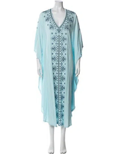 Pre-owned Melissa Odabash Printed Cover-up In Blue