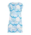 Melissa Odabash Printed Lenni Mini Dress In Blue