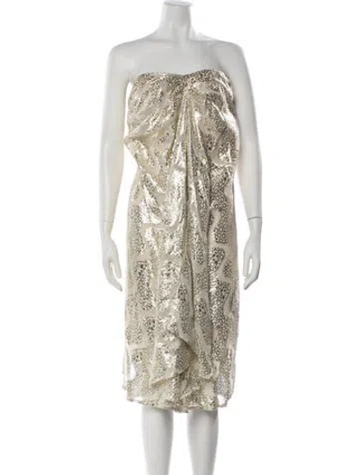 Pre-owned Melissa Odabash Printed Midi Length Dress